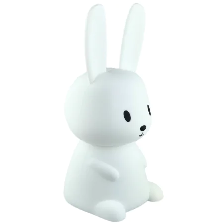 Oswietlenie-do-pokoju-dzieciecego - lampka nocna led dla dzieci biały królik na pilota interblue 