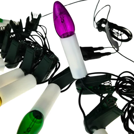 Oswietlenie-choinkowe - lampki na choinkę tradycyjne kolorowe świeczki z czasów prl kch-5 