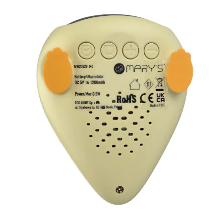 Oswietlenie-do-pokoju-dzieciecego - budzik zegarek upominek dla dziecka mały dino żółty interblue 