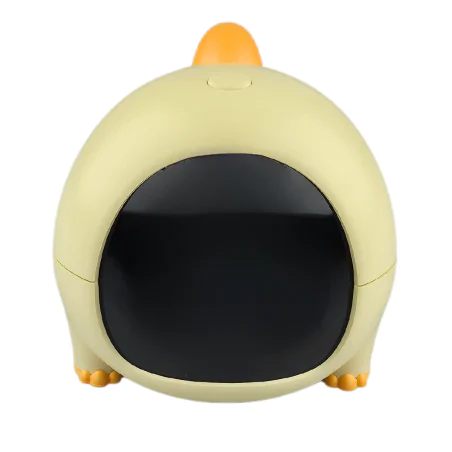 Oswietlenie-do-pokoju-dzieciecego - budzik zegarek upominek dla dziecka mały dino żółty interblue 