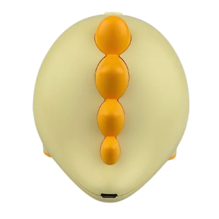 Oswietlenie-do-pokoju-dzieciecego - budzik zegarek upominek dla dziecka mały dino żółty interblue 