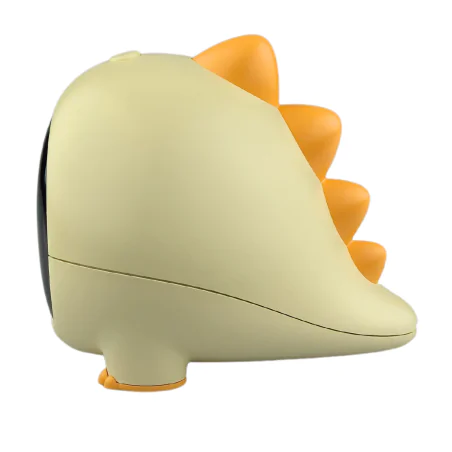 Oswietlenie-do-pokoju-dzieciecego - budzik zegarek upominek dla dziecka mały dino żółty interblue 