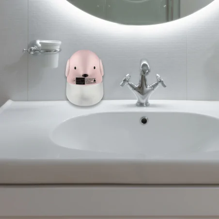 Oswietlenie-do-pokoju-dzieciecego - dozownik do mydła w kształcie różowego słonika zabawka dla dziewczynki interblue 