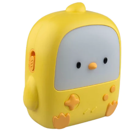 Oswietlenie-do-pokoju-dzieciecego - lampka nocna led dziecięca żółty kurczaczek zabawka interblue 