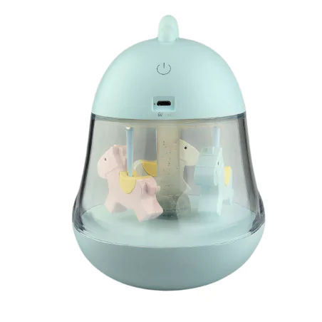 Oswietlenie-do-pokoju-dzieciecego - pozytywka dla dziecka z melodią niebieska karuzela prezent dla noworodka interblue 