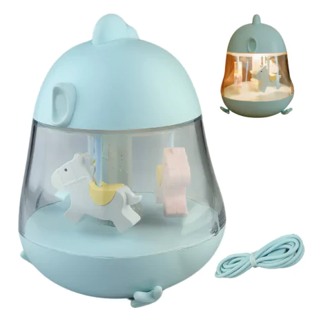 Oswietlenie-do-pokoju-dzieciecego - pozytywka dla dziecka z melodią niebieska karuzela prezent dla noworodka interblue 