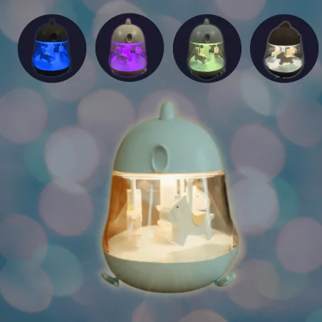 Oswietlenie-do-pokoju-dzieciecego - pozytywka dla dziecka z melodią niebieska karuzela prezent dla noworodka interblue 