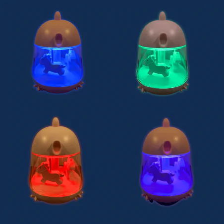 Oswietlenie-do-pokoju-dzieciecego - lampka nocna z pozytywką z melodią karuzela dla dziecka prezent na chrzest interblue 