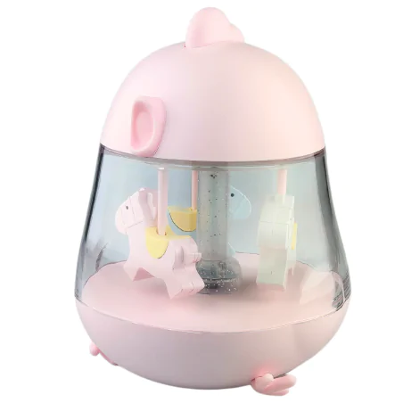 Oswietlenie-do-pokoju-dzieciecego - lampka nocna z pozytywką z melodią karuzela dla dziecka prezent na chrzest interblue 