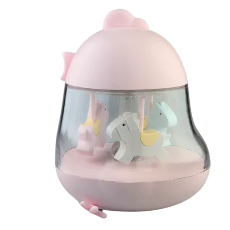 Oswietlenie-do-pokoju-dzieciecego - lampka nocna z pozytywką z melodią karuzela dla dziecka prezent na chrzest interblue 