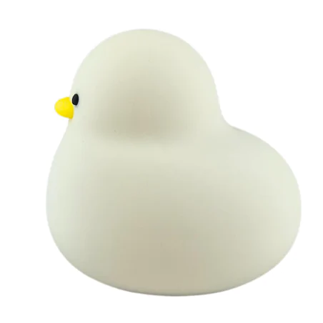 Oswietlenie-do-pokoju-dzieciecego - lampka nocna led silikonowa dziecięca zabawka miękka kaczuszka interblue 