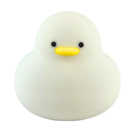 Oswietlenie-do-pokoju-dzieciecego - lampka nocna led silikonowa dziecięca zabawka miękka kaczuszka interblue 