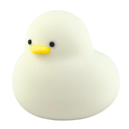 Oswietlenie-do-pokoju-dzieciecego - lampka nocna led silikonowa dziecięca zabawka miękka kaczuszka interblue 