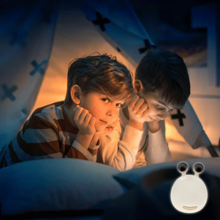 Oswietlenie-do-pokoju-dzieciecego - lampka nocna led stołowa prezent dla dziecka uroczy ślimak interblue 