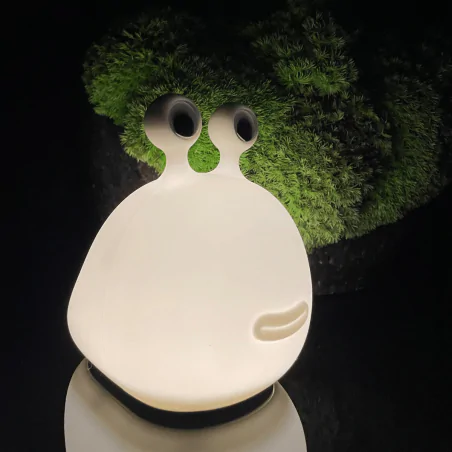 Oswietlenie-do-pokoju-dzieciecego - lampka nocna led stołowa prezent dla dziecka uroczy ślimak interblue 