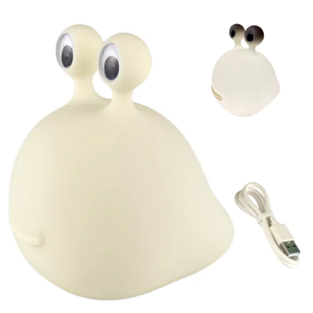 Oswietlenie-do-pokoju-dzieciecego - lampka nocna led stołowa prezent dla dziecka uroczy ślimak interblue 