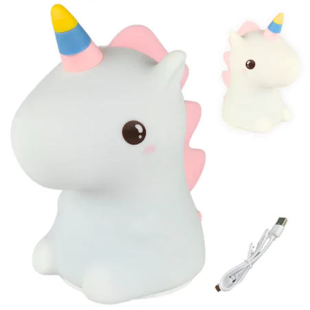 Oswietlenie-do-pokoju-dzieciecego - lampka nocna jednorożec unicorn dla dzieci prezent dla dziewczynki interblue 