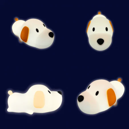 Oswietlenie-do-pokoju-dzieciecego - lampka nocna led piesek na prezent dla dzieci interblue 