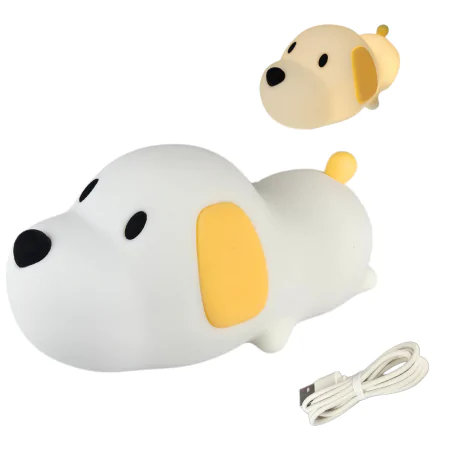 Oswietlenie-do-pokoju-dzieciecego - lampka nocna led piesek na prezent dla dzieci interblue 