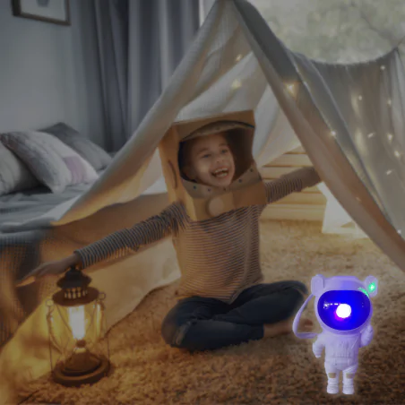 Oswietlenie-do-pokoju-dzieciecego - projektor kosmosu dla dzieci astronauta galaxy zabawka prezent na urodziny interblue 