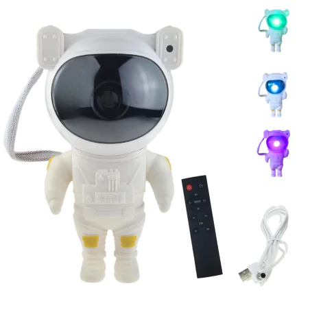 Oswietlenie-do-pokoju-dzieciecego - projektor kosmosu dla dzieci astronauta galaxy zabawka prezent na urodziny interblue 