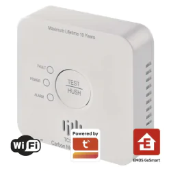Czujniki-czadu - p56400s detektor tlenku węgla na aplikację gosmart  tcs0101w z wifi emos 