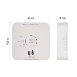 Czujniki-czadu - p56400s detektor tlenku węgla na aplikację gosmart  tcs0101w z wifi emos 