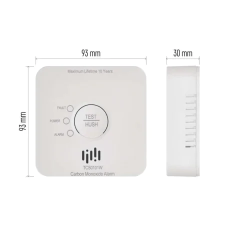 Czujniki-czadu - p56400s detektor tlenku węgla na aplikację gosmart  tcs0101w z wifi emos 