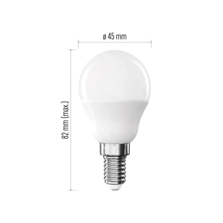 Gwint-trzonek-e14 - zl1f43 żarówka led basic mini globe e14 9,4w-60w 806lm neutralna biel emos 