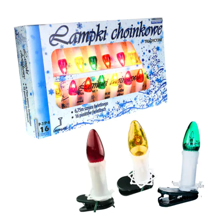 Oswietlenie-choinkowe - światełka choinkowe z prl kolorowe świeczki z naciekiem wosku p-8 5w 