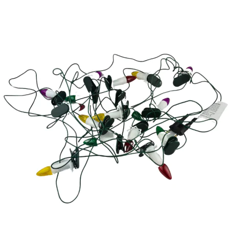 Oswietlenie-choinkowe - światełka choinkowe z prl kolorowe świeczki z naciekiem wosku p-8 5w 