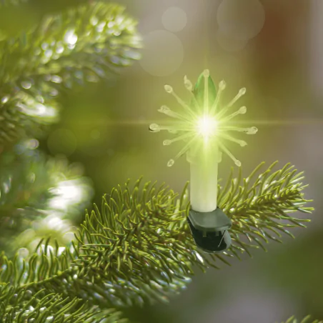 Oswietlenie-choinkowe - lampki na choinkę z prl-u kolorowe świeczki z gwiazdkami p-7 3w 