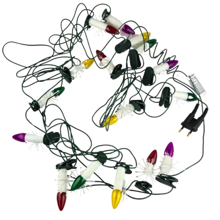 Oswietlenie-choinkowe - lampki na choinkę z prl-u kolorowe świeczki z gwiazdkami p-7 3w 