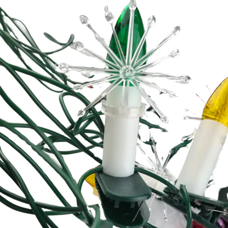 Oswietlenie-choinkowe - lampki na choinkę z prl-u kolorowe świeczki z gwiazdkami p-7 3w 