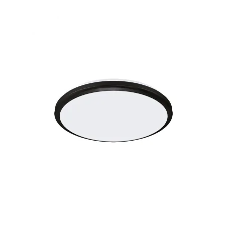 Plafony - 04585 hermetyczny plafon led 12w czarny 4100k nw planar ideus 