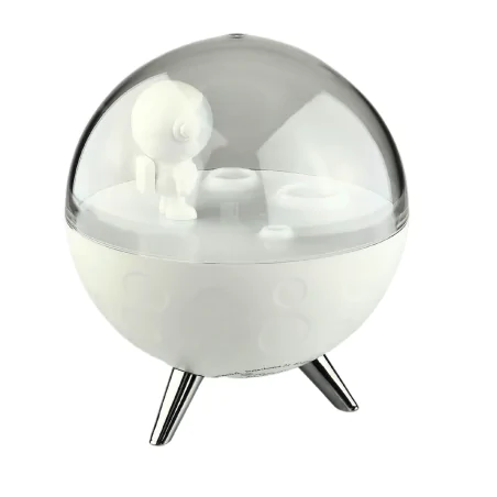 Oswietlenie-do-pokoju-dzieciecego - lampka nocna led księżyc z astronautą światło rgb prezent na dzień dziecka interblue 