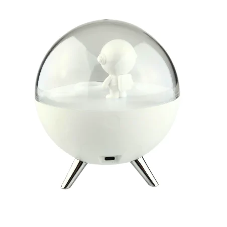 Oswietlenie-do-pokoju-dzieciecego - lampka nocna led księżyc z astronautą światło rgb prezent na dzień dziecka interblue 