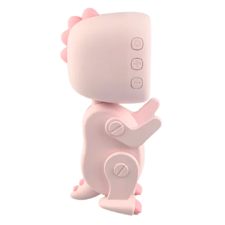 Oswietlenie-do-pokoju-dzieciecego - budzik na biurko dziecięcy różowy zabawka prezent dla dziewczynki robot dino interblue 