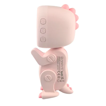 Oswietlenie-do-pokoju-dzieciecego - budzik na biurko dziecięcy różowy zabawka prezent dla dziewczynki robot dino interblue 