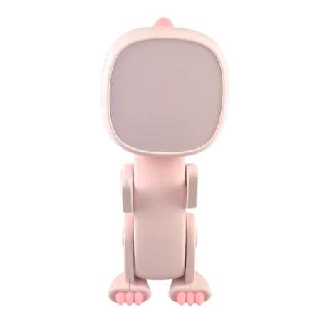 Oswietlenie-do-pokoju-dzieciecego - budzik na biurko dziecięcy różowy zabawka prezent dla dziewczynki robot dino interblue 
