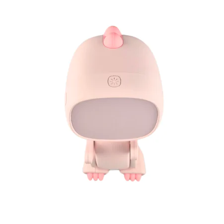 Oswietlenie-do-pokoju-dzieciecego - budzik na biurko dziecięcy różowy zabawka prezent dla dziewczynki robot dino interblue 