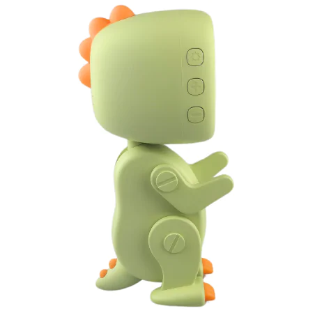 Oswietlenie-do-pokoju-dzieciecego - budzik dla dzieci stojący robot dino zielony interblue 