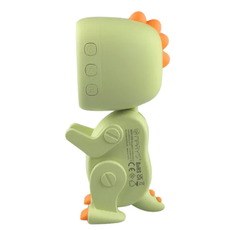 Oswietlenie-do-pokoju-dzieciecego - budzik dla dzieci stojący robot dino zielony interblue 