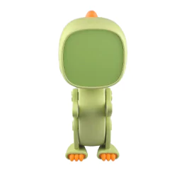 Oswietlenie-do-pokoju-dzieciecego - budzik dla dzieci stojący robot dino zielony interblue 
