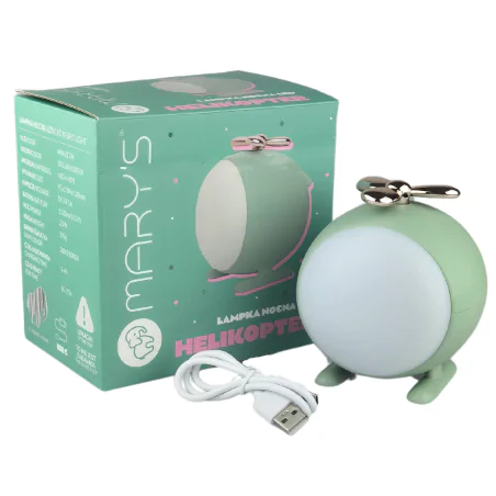 Oswietlenie-do-pokoju-dzieciecego - lampka nocna dla dzieci zielona helikopter zabawka dla chłopca interblue 
