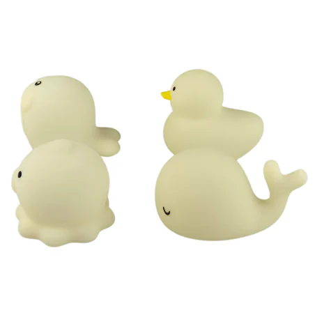 Oswietlenie-do-pokoju-dzieciecego - zestaw do kąpieli dla dzieci led kolorowe światło świecące miękkie zabawki interblue 