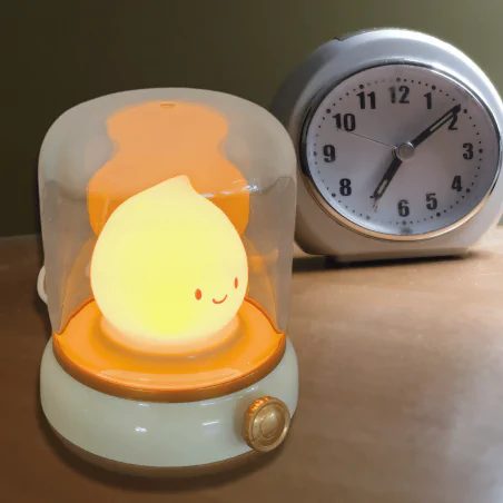 Lampki-nocne - lampka nocna led dla dzieci płomyczek ciepłe światło upominek na urodziny interblue 