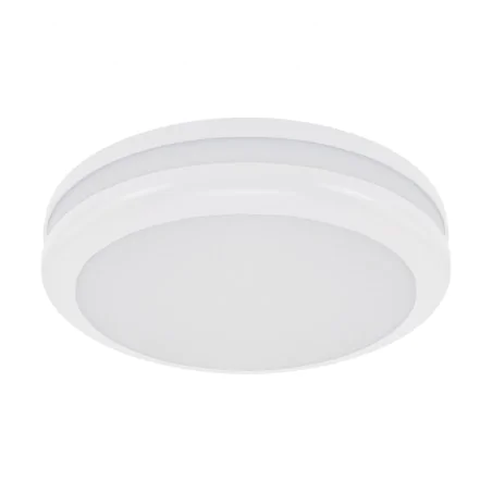 Plafony - plafon hermetyczny led na dwie żarówki e27 biały birma ideus 