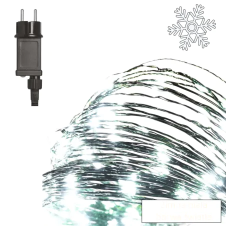 Dekoracje-swiateczne-led - lampki choinkowe led drucik z zimnym światłem nano łezki 