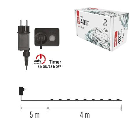 Dekoracje-swiateczne-led - lampki choinkowe led drucik z zimnym światłem nano łezki 